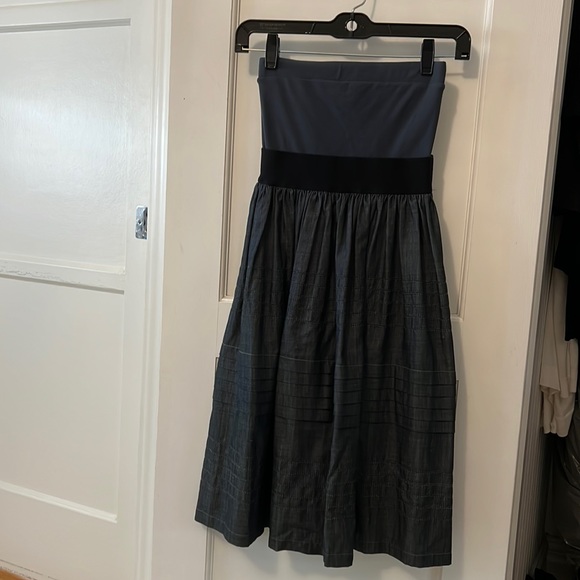 Theory Strapless Eden Greece Dress X-Small - Picture 2 of 7